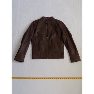 NWT NEW Infinity Mens London Cafe Racer Leather Jacket